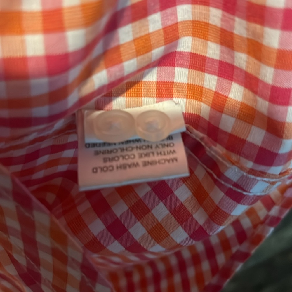 💰BOGO FREE Checked Button Down Top with Embroidered Horse Emblem - Picture 7 of 8